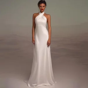 brautkleid standesamt schlicht elegant