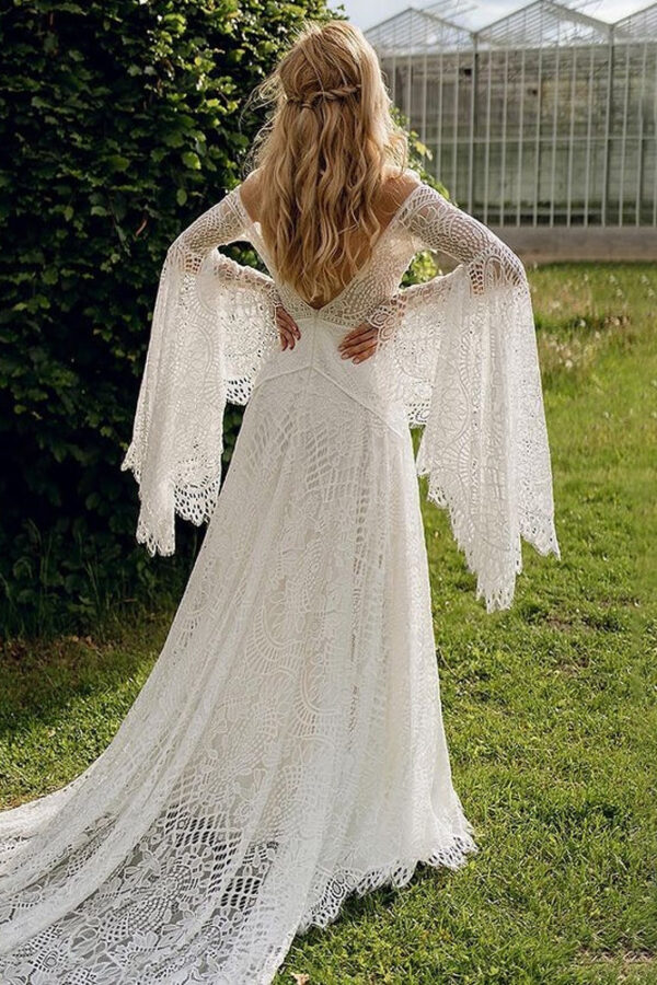 Spitze Romantisch Vintage Brautkleid - Image 7