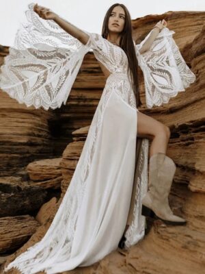 Boho Brautkleid Nachtpoesie