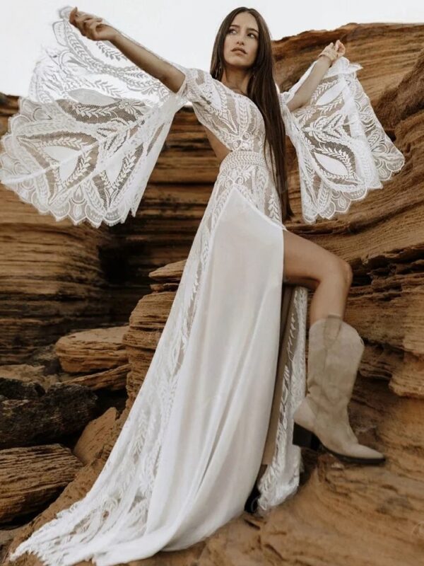 Boho Brautkleid Nachtpoesie