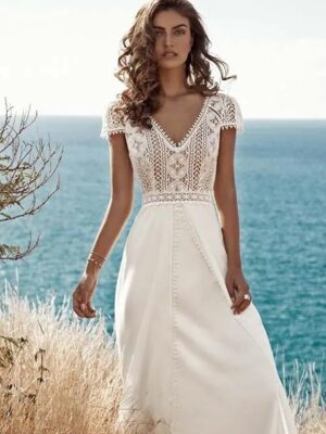 Boho Brautkleid Mondlicht