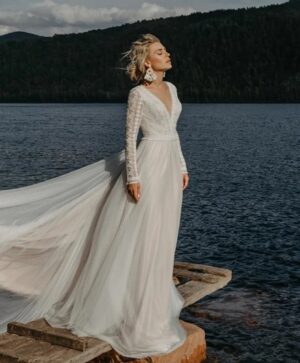 Boho Brautkleid Oase der Ruhe