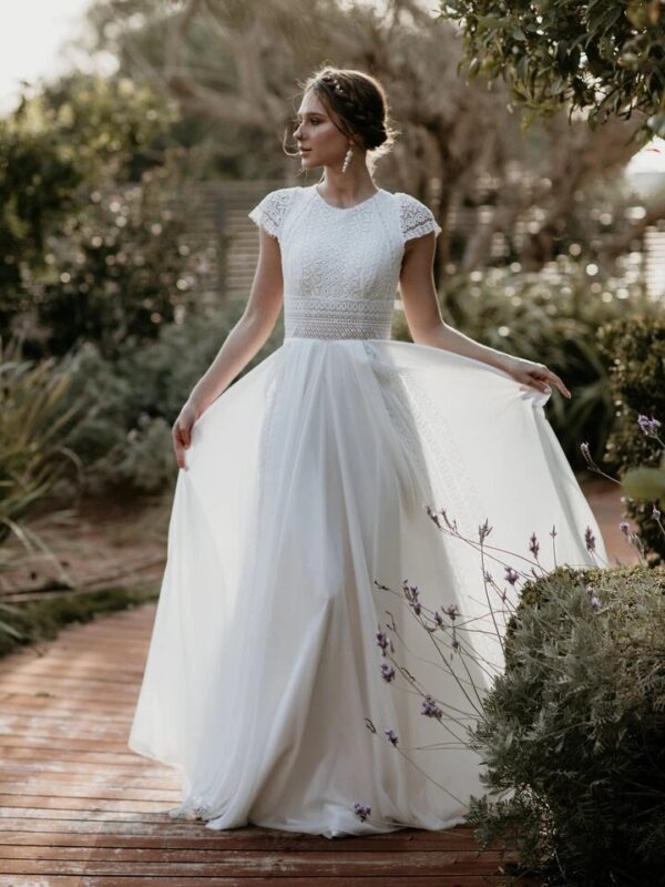 Boho Brautkleid Verträumte Stille