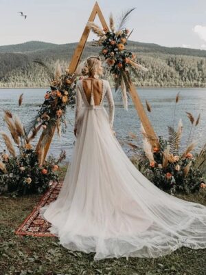 Boho Brautkleid Oase der Ruhe