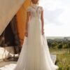 Boho Brautkleid Elfenbein-Schimmer