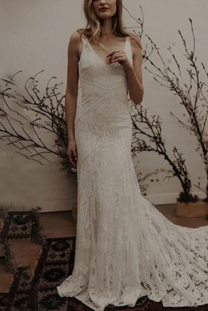 Boho Brautkleid Himmlischer Schleier