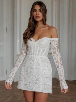 Boho Brautkleid Federleicht