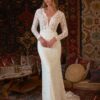 Boho Brautkleid Blume im Wind