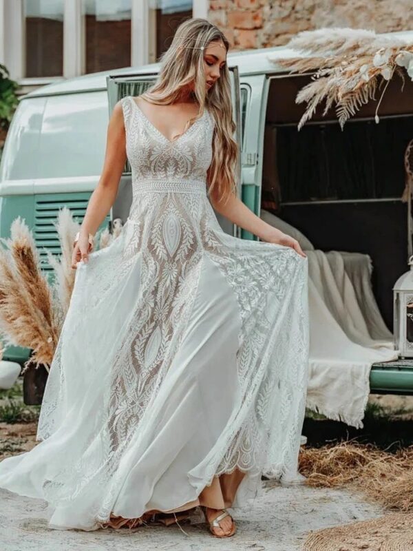 Boho Brautkleid Flüstern der Felder