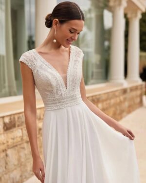 Boho Brautkleid Nebelmond