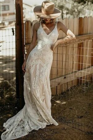 Boho Brautkleid Himmlischer Schleier