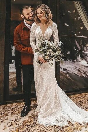 Boho Brautkleid Wilder Glanz