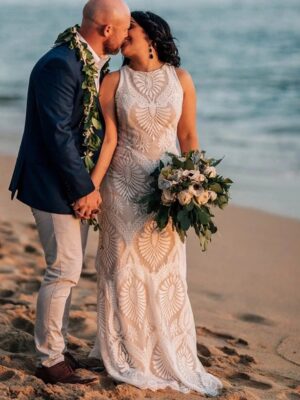 Boho Brautkleid Rosenstaub