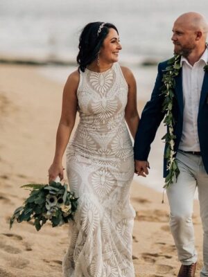 Boho Brautkleid Rosenstaub
