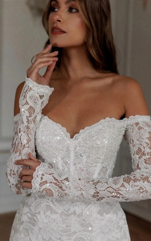 Boho Brautkleid Federleicht