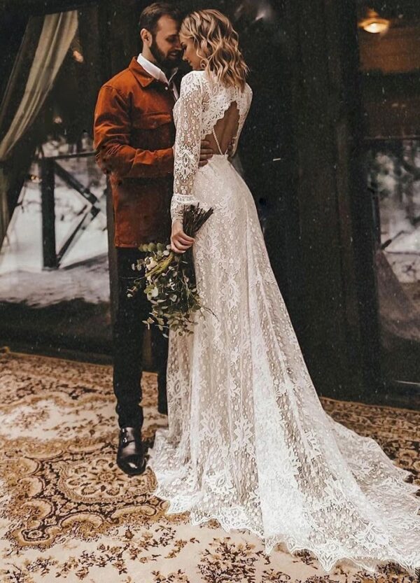 Boho Brautkleid Wilder Glanz