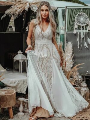 Boho Brautkleid Flüstern der Felder