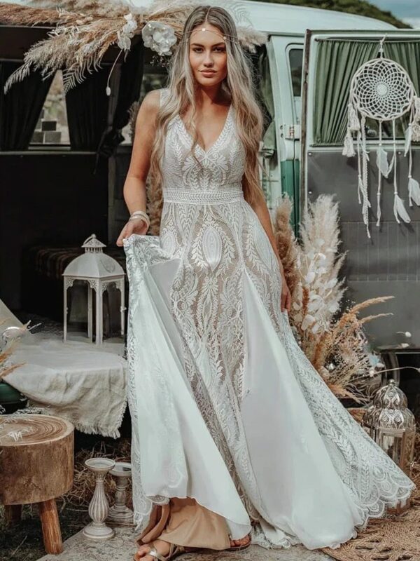 Boho Brautkleid Flüstern der Felder