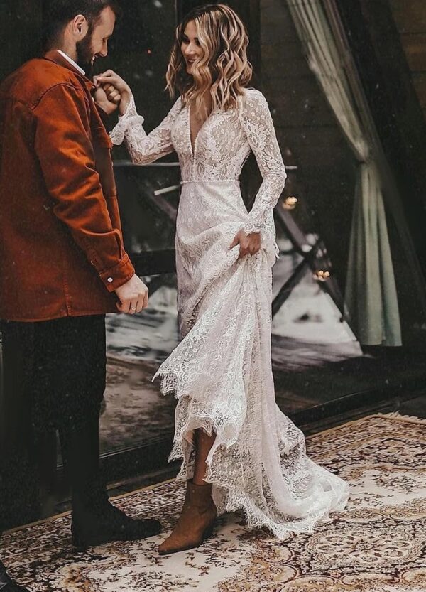 Boho Brautkleid Wilder Glanz