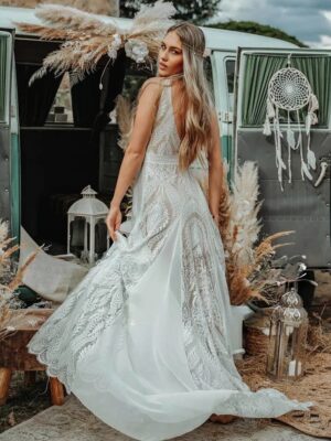 Boho Brautkleid Flüstern der Felder