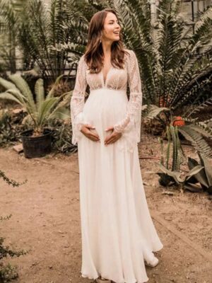 Boho Brautkleid Wellenherz