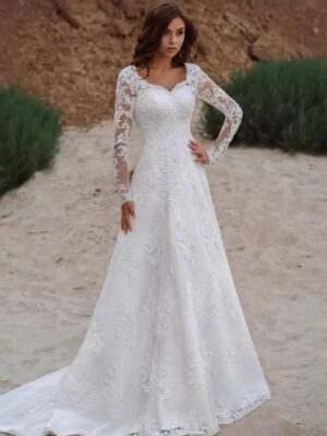 Boho Brautkleid Silberwind