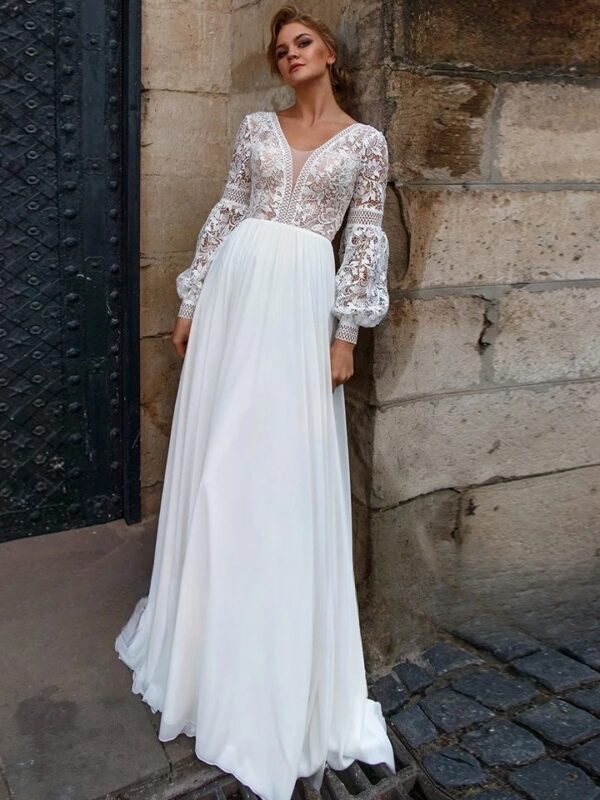 Boho Brautkleid Himmelsschimmer