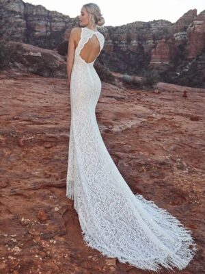 Boho Brautkleid Silberschweigen
