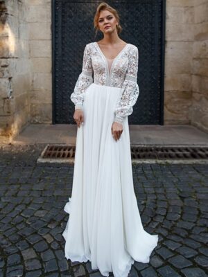 Boho Brautkleid Himmelsschimmer