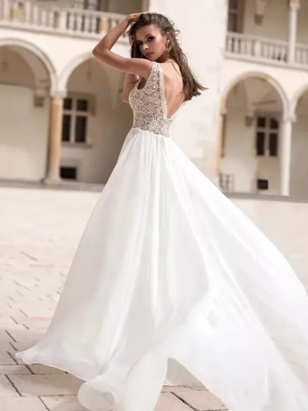 Boho Brautkleid Rosennebel
