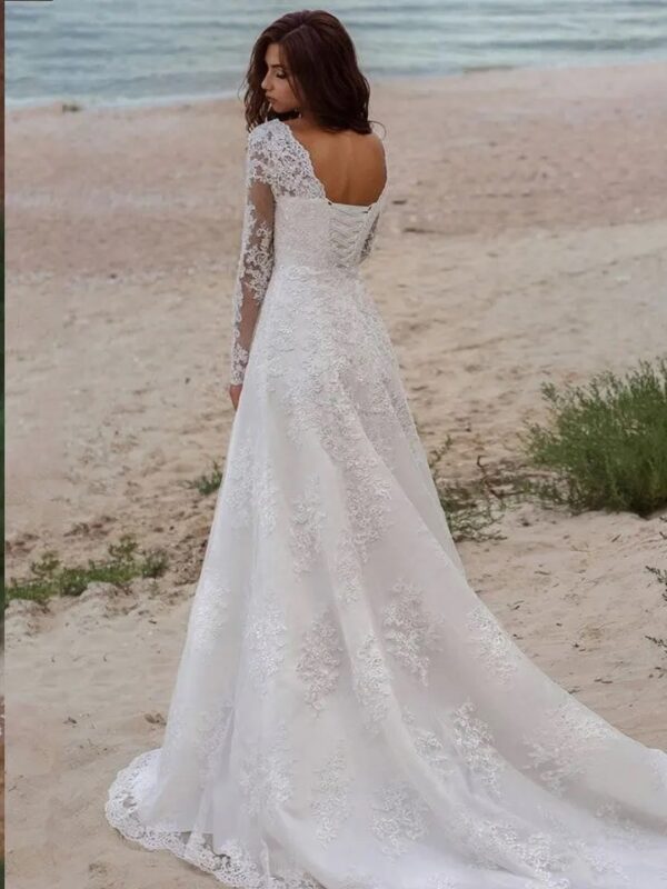 Boho Brautkleid Silberwind