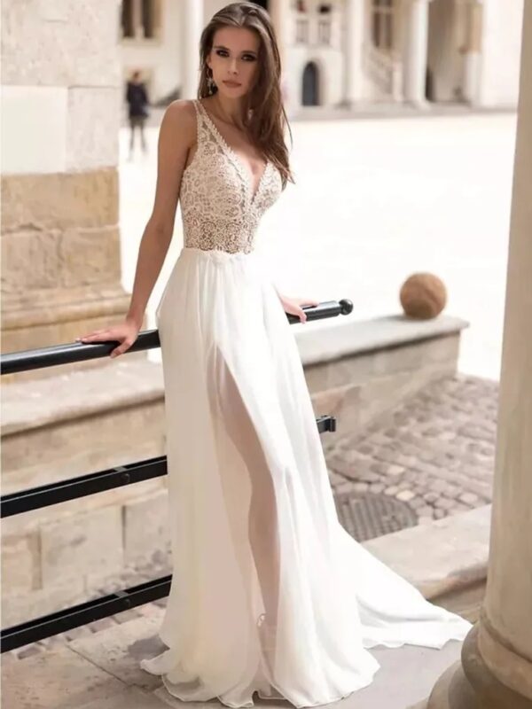Boho Brautkleid Rosennebel