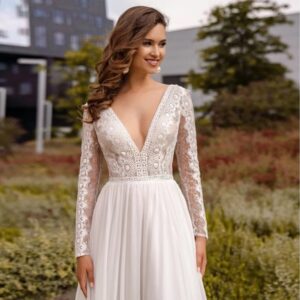 Boho Brautkleid Sanfter Blick