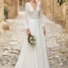 Boho Brautkleid Blütenflug