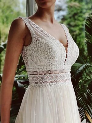 Boho Brautkleid Samt der Seele