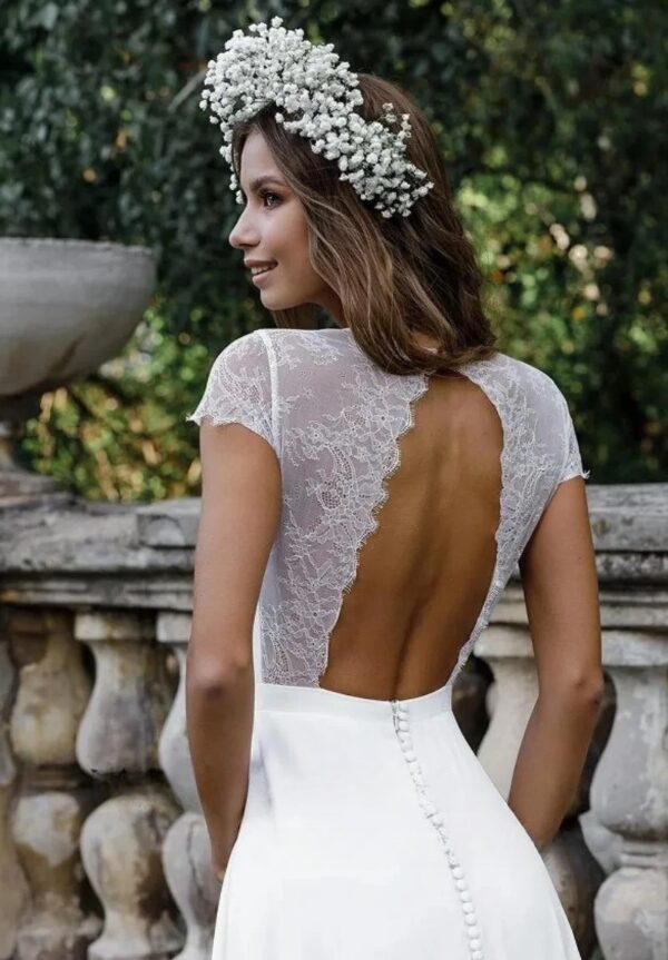 Boho Brautkleid Goldene Erinnerung