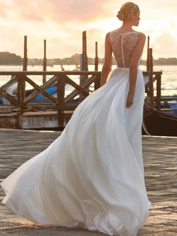 Boho Brautkleid Veilchenmond