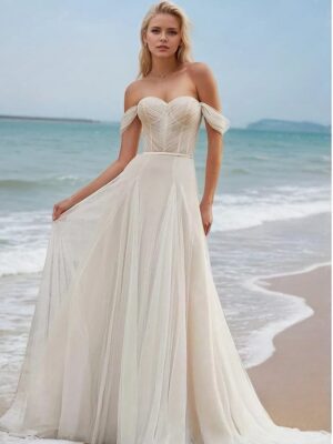 Boho Brautkleid Herzschimmer