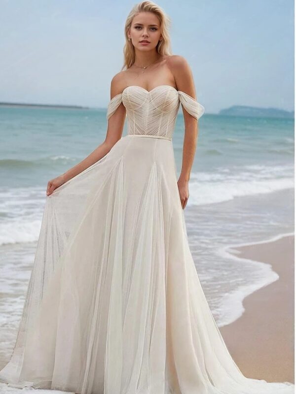 Boho Brautkleid Herzschimmer