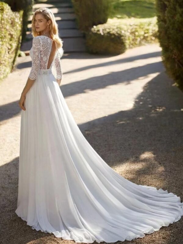 Boho Brautkleid Blütenflüstern