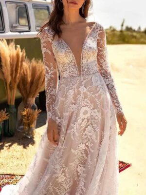 Boho Brautkleid Seelengold