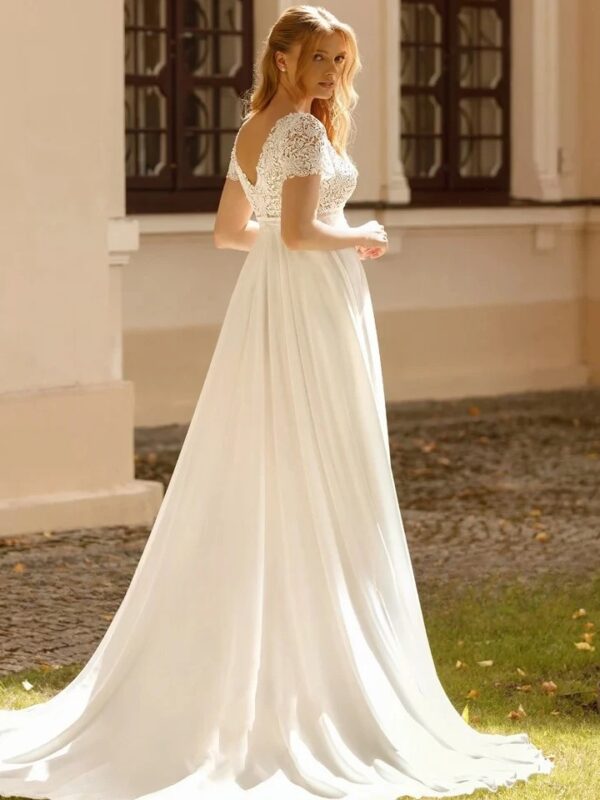Boho Brautkleid Stilles Licht