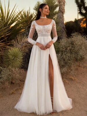 Boho Brautkleid Schattenlicht
