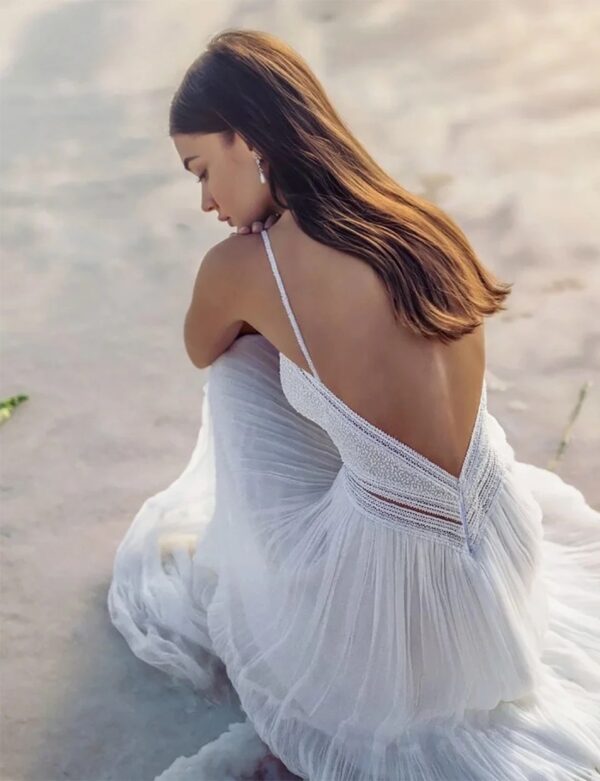 Boho Brautkleid Lichtstreif