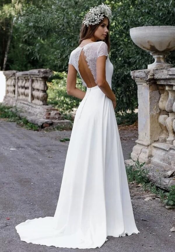 Boho Brautkleid Goldene Erinnerung