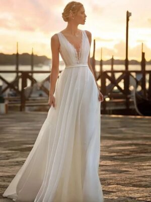 Boho Brautkleid Veilchenmond