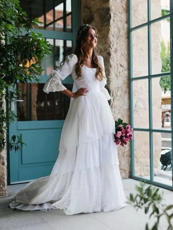 Boho Brautkleid Traumgold