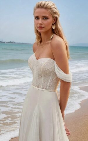 Boho Brautkleid Herzschimmer