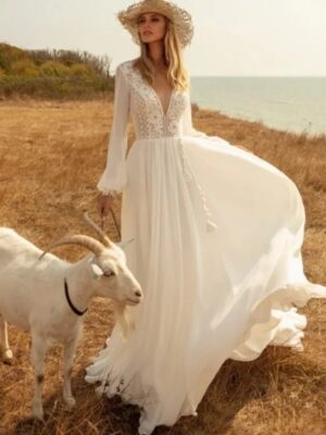 Boho Brautkleid Sommerpoesie