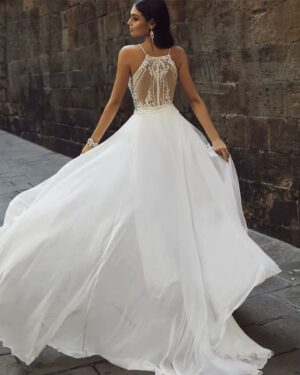 Boho Brautkleid Glanz der Stille